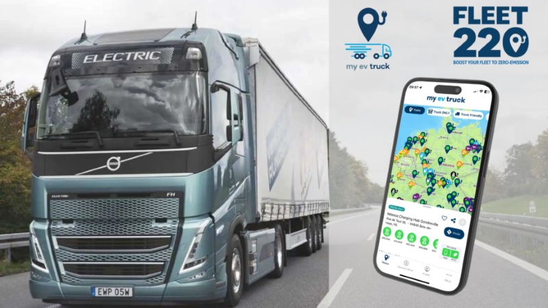 FLEET220 lancia my-ev-truck, l’app pensata per le flotte di camion elettrici